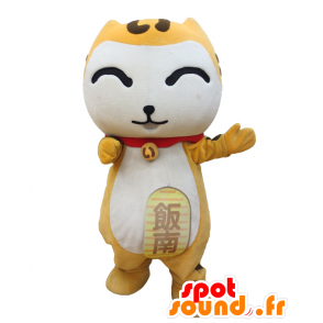 I-Nyan mascot, orange and white cat, laughing - MASFR28036 - Yuru-Chara Japanese mascots