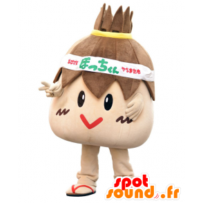 Mascot Botchi-kun, gigantiske brunt hode og morsom - MASFR28037 - Yuru-Chara japanske Mascots