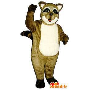 Raccoon Maskottchen tricolor - MASFR007146 - Maskottchen von pups