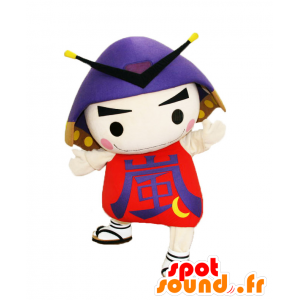 Mascotte de Musashi Arashimaru - Mascotte de garçon samouraï - MASFR28043 - Mascottes Yuru-Chara Japonaises