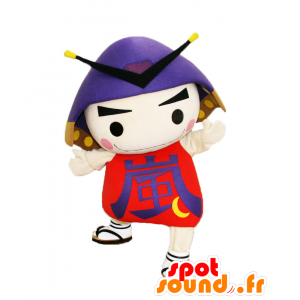 Costume da mascotte Arashimaru Musashi - Ragazzo samouraï - Mascotte Yuru-Chara giapponese - MASFR28043 - SpotSound.fr