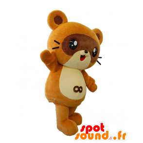 Mascot Kisapon - brauner Waschbär Maskottchen - MASFR28044 - Yuru-Chara japanischen Maskottchen