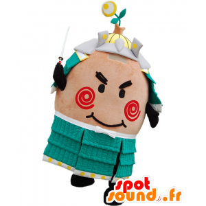 Maskot Kattane Kun - maskot samuraj, válečník - MASFR28046 - Yuru-Chara japonské Maskoti