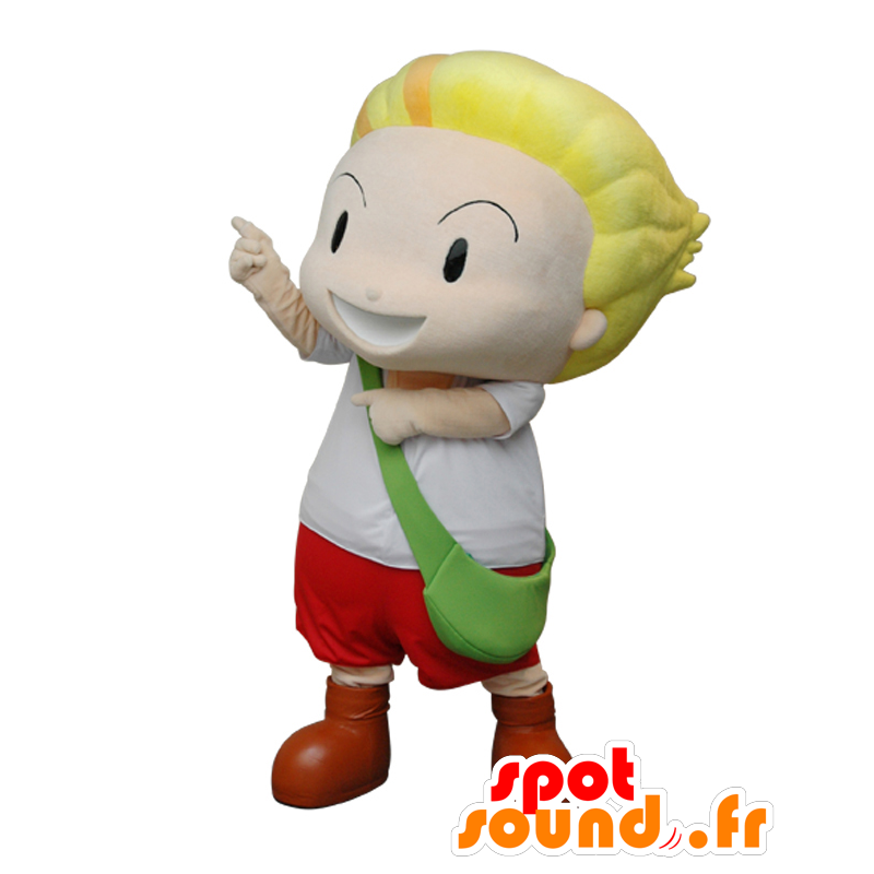 Mascot Pyururun. blonde gutten maskot å se stolte - MASFR28052 - Yuru-Chara japanske Mascots