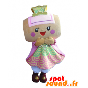 Kozuchi chan maskot. Afrikansk tamburinmaskot, hammare -