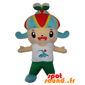 Mascota de Miya. Muchacho mascota de Jovial con un sombrero - MASFR28061 - Yuru-Chara mascotas japonesas