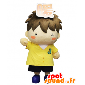 Mascota Jeiwakun. Mascota del muchacho lindo vestido de amarillo - MASFR28068 - Yuru-Chara mascotas japonesas