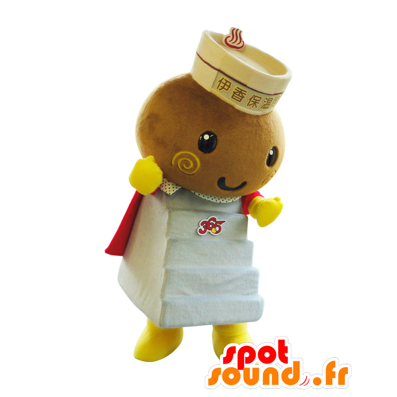 Mascot Ishidan kun. Mascot trapp med en jacuzzi - MASFR28069 - Yuru-Chara japanske Mascots