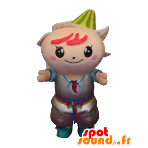 Nameri Mikoto mascot. Giant fleur-de-lis mascot costume - Japanese Yuru-Chara Mascots - MASFR28072 - SpotSound.fr