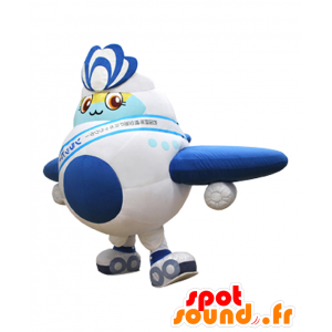 Mascotte de Sorapi. Mascotte d'avion blanc et bleu, géant - MASFR28080 - Mascottes Yuru-Chara Japonaises