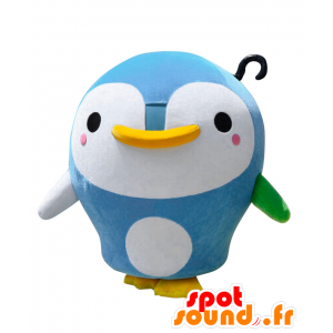 Shirapen mascot. Mascotte giant blue and white bird - MASFR28084 - Yuru-Chara Japanese mascots