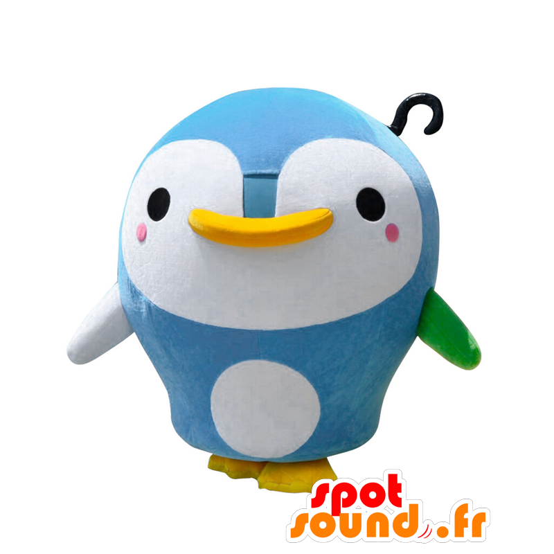 Shirapen mascot. Mascotte giant blue and white bird - MASFR28084 - Yuru-Chara Japanese mascots