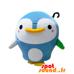 Mascot Shirapen. Mascot pássaro azul e branco gigante - MASFR28084 - Yuru-Chara Mascotes japoneses