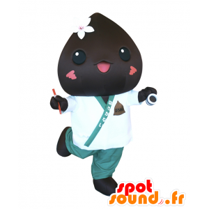 Mascot Horomin. Mascot kastanja, ruskea jättiläinen - MASFR28088 - Mascottes Yuru-Chara Japonaises