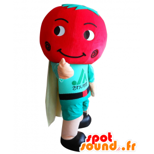 Mascot Beji-kun. Pomodoro Mascot abito supereroe - MASFR28094 - Yuru-Chara mascotte giapponese