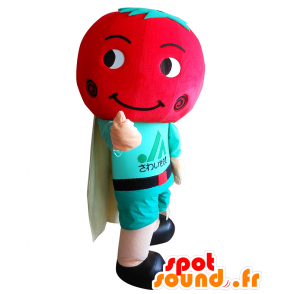 Mascot Beji-kun. Pomodoro Mascot abito supereroe - MASFR28094 - Yuru-Chara mascotte giapponese