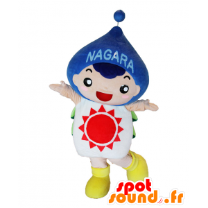 Nagaran mascot. Mascotte teardrop with sun - MASFR28095 - Yuru-Chara Japanese mascots