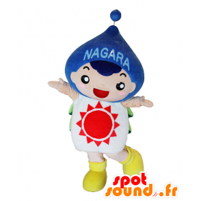 Nagaran mascotte. Mascotte teardrop con il sole - MASFR28095 - Yuru-Chara mascotte giapponese