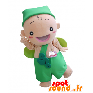 Orippi mascot. Green leprechaun mascot with wings - MASFR28098 - Yuru-Chara Japanese mascots