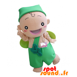 Orippi Maskottchen. Grüne Kobold Maskottchen mit Flügeln - MASFR28098 - Yuru-Chara japanischen Maskottchen