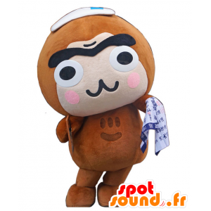 Shibuzarukun mascot. Atypical brown monkey mascot - MASFR28100 - Yuru-Chara Japanese mascots