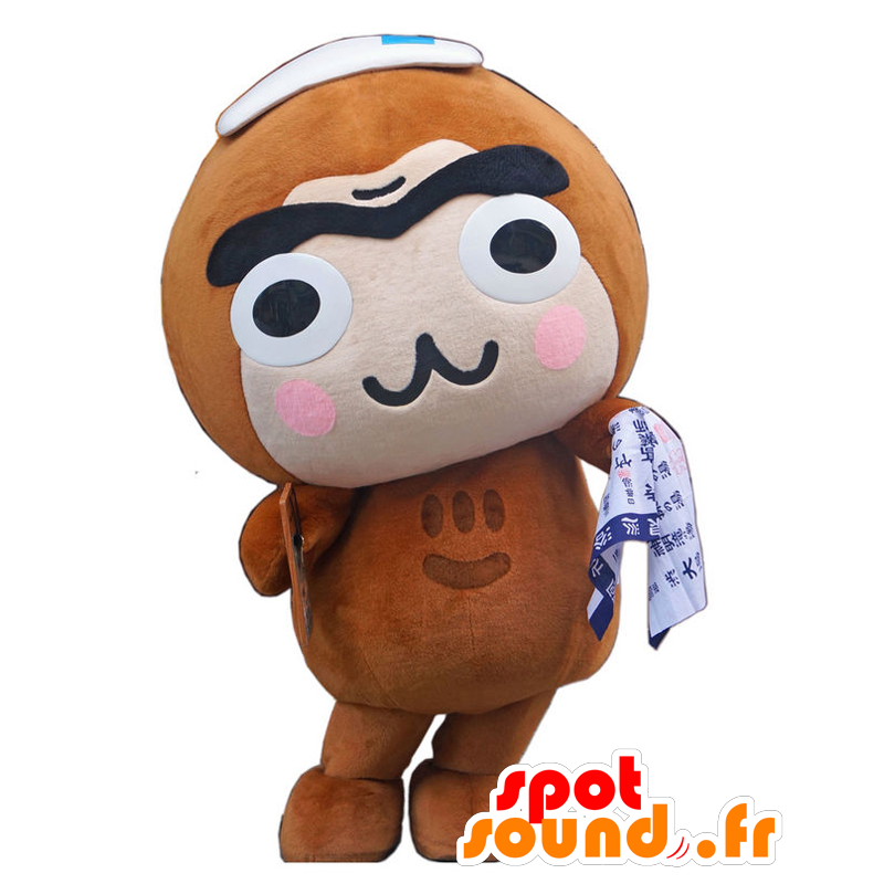 Shibuzarukun mascot. Atypical brown monkey mascot - MASFR28100 - Yuru-Chara Japanese mascots