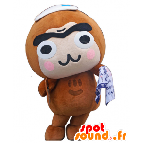 Shibuzarukun mascot. Atypical brown monkey mascot - MASFR28100 - Yuru-Chara Japanese mascots