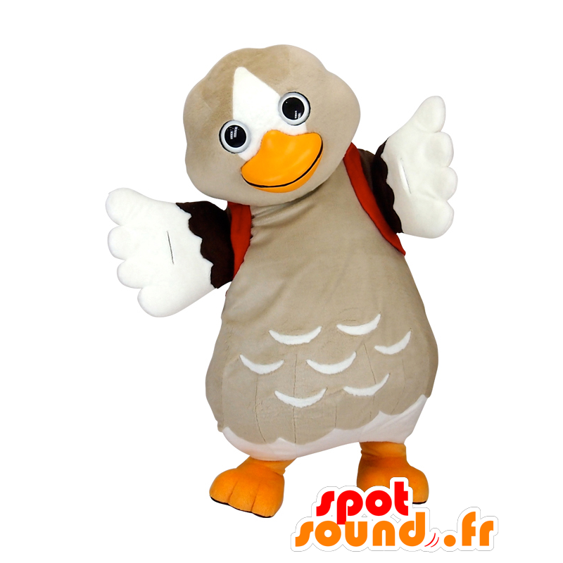 Mascot Patasaki. Mascot reus grijze gans - MASFR28102 - Yuru-Chara Japanse Mascottes