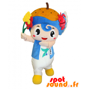 Mascot Isumin. Gutt med en pære og en hummer - MASFR28105 - Yuru-Chara japanske Mascots