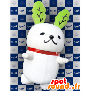 Earth maskot hund. hund maskot med grønne ører - MASFR28106 - Yuru-Chara japanske Mascots