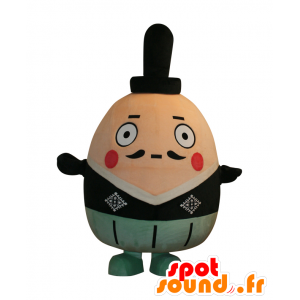 Mascotte de Buchimaro. Mascotte d'homme dodu moustachu et élégant - MASFR28109 - Mascottes Yuru-Chara Japonaises