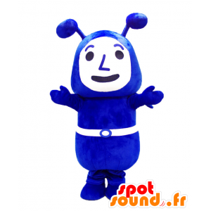 Mascot Yokoari kun. blå og hvit maur maskot - MASFR28110 - Yuru-Chara japanske Mascots