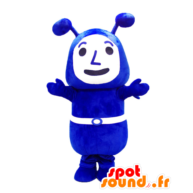 Mascot Yokoari kun. Blue and white ant mascot - MASFR28110 - Yuru-Chara Japanese mascots