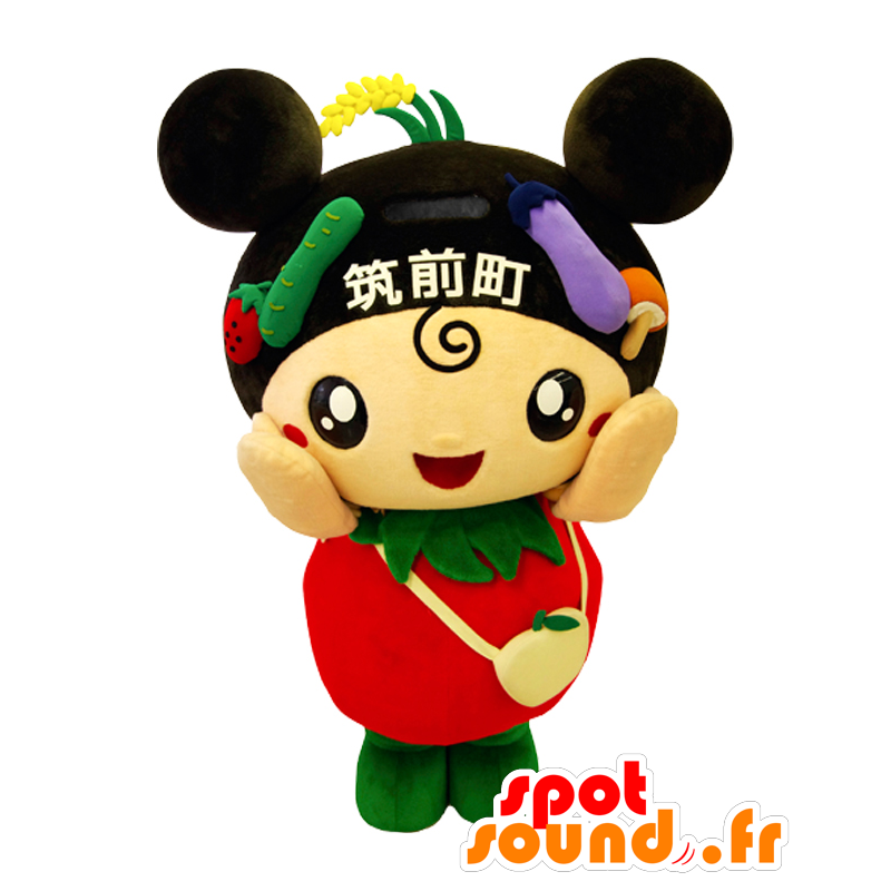 Mascote Distrito-chan. Mascote de frutas e legumes - MASFR28119 - Yuru-Chara Mascotes japoneses