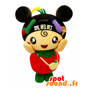 District-chan mascot. Mascot of fruits and vegetables - MASFR28119 - Yuru-Chara Japanese mascots