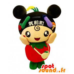 District-chan maskot. Mascot av frukt og grønnsaker - MASFR28119 - Yuru-Chara japanske Mascots