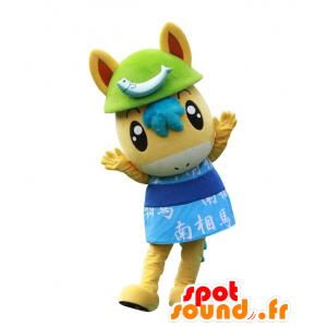 Mascotte NomaTan. Puledro Mascotte con un abito blu - MASFR28121 - Yuru-Chara mascotte giapponese