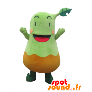 Manizou mascot. Green man mascot and brown - MASFR28128 - Yuru-Chara Japanese mascots