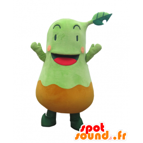 Manizou mascot. Green man mascot and brown - MASFR28128 - Yuru-Chara Japanese mascots