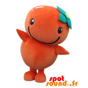 Natchoru kun maskot. Jätte persimonmaskot, orange man -