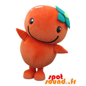 Mascotte Natchoru kun. Khaki gigante mascotte, uomo di colore arancione - MASFR28132 - Yuru-Chara mascotte giapponese