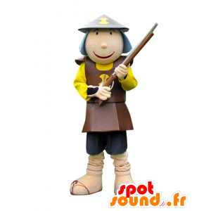 Ashigaru kun maskot. Maskotriddare, soldat - Spotsound maskot