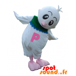 Mascota Hatoppi. Mascota Pájaro blanco, muy lindo - MASFR28139 - Yuru-Chara mascotas japonesas