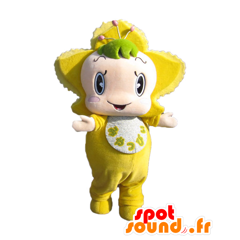 Mascotte de Miya-Tsupyi. Mascotte de fleur jaune géante - MASFR28140 - Mascottes Yuru-Chara Japonaises Mascotte de Miya-Tsupyi. Mascotte de fleur jaune géante - MASFR28140 - Mascottes Yuru-Chara Japonaises