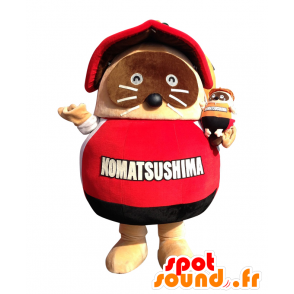 Ponsuta mascotte. Procione mascotte, castoro gigante - MASFR28142 - Yuru-Chara mascotte giapponese