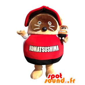 Mascot Ponsuta. Raccoon mascotte, reuze bever - MASFR28142 - Yuru-Chara Japanse Mascottes