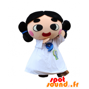 Mascot Goshikimaro. menino Mascot com cabelos longos - MASFR28143 - Yuru-Chara Mascotes japoneses