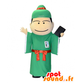 Mascot Washi-Kun. Priest in grün gekleideten Maskottchen - MASFR28144 - Yuru-Chara japanischen Maskottchen