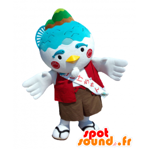 Koikechan mascot. Bird mascot with the ocean - MASFR28146 - Yuru-Chara Japanese mascots