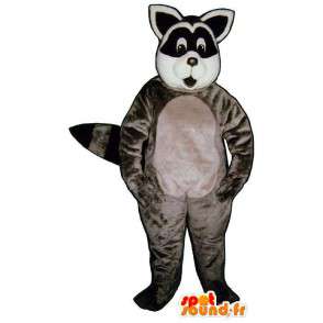Raccoon Maskottchen grau - MASFR007157 - Maskottchen von pups